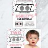 Two Cool Girl 2nd Birthday Invitation