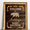 Woodland Baby Shower Decorations, Rustic Welcome Sign