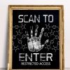 Scan to Enter Boy Science Birthday Sign