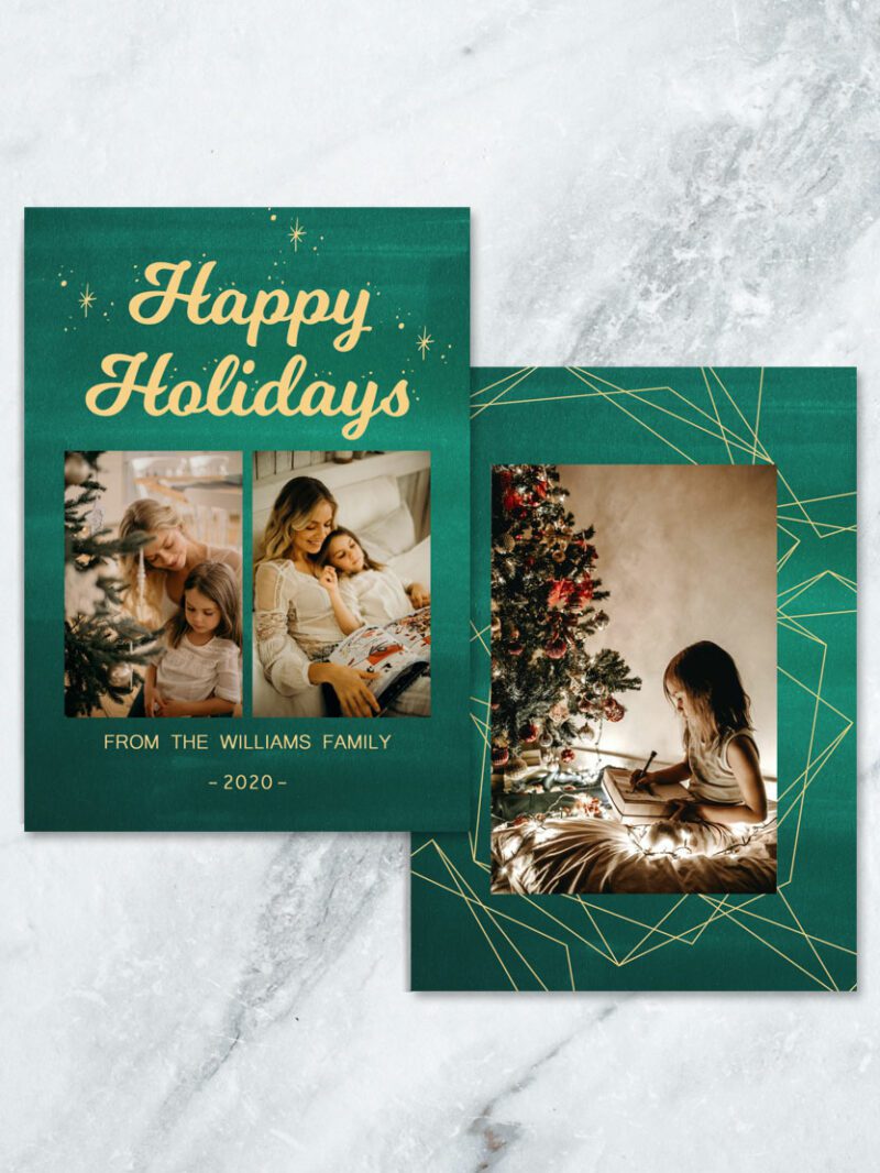 Happy Holidays Christmas Photo Card