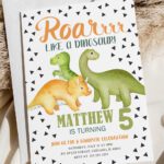 Dinosaur Birthday Invitation Printable